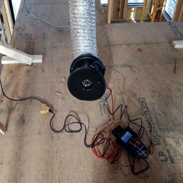 Testing home ductwork for air leaks