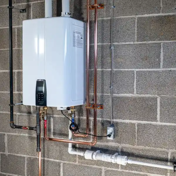 Professional water heater installation