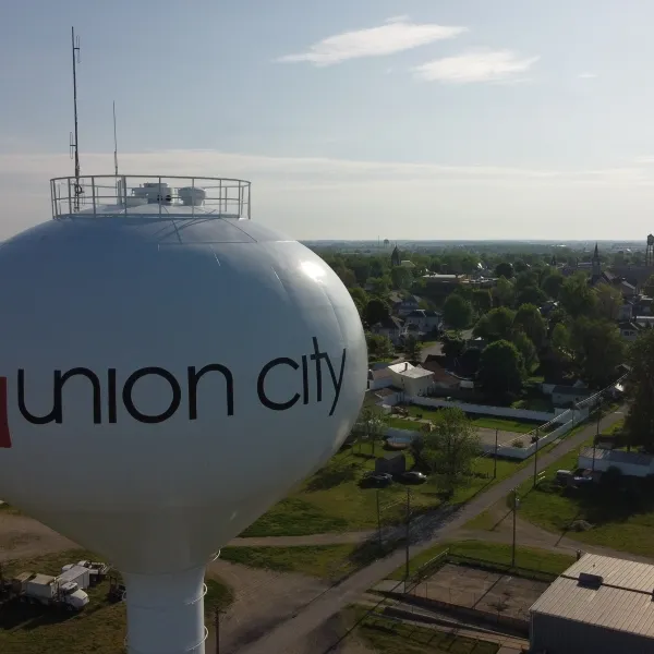 Water tower in Union City Water tower in Union City