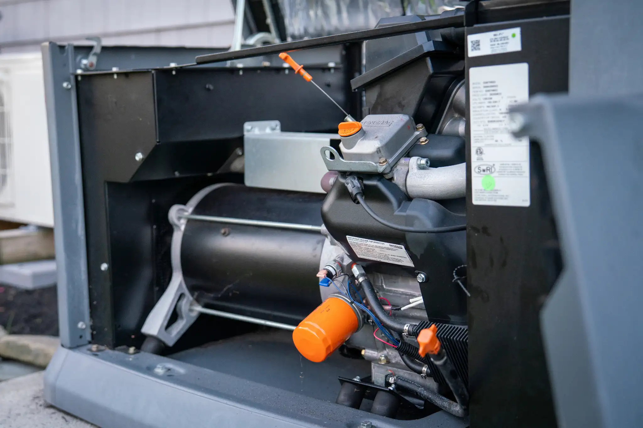 Whole home backup generator maintenance