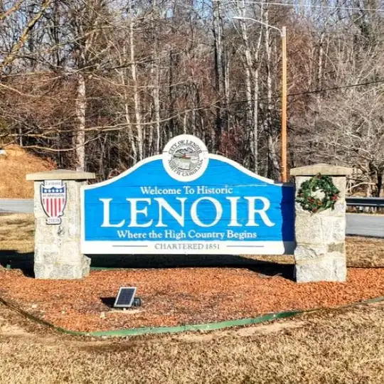Lenoir, NC welcome sign Lenoir, NC welcome sign