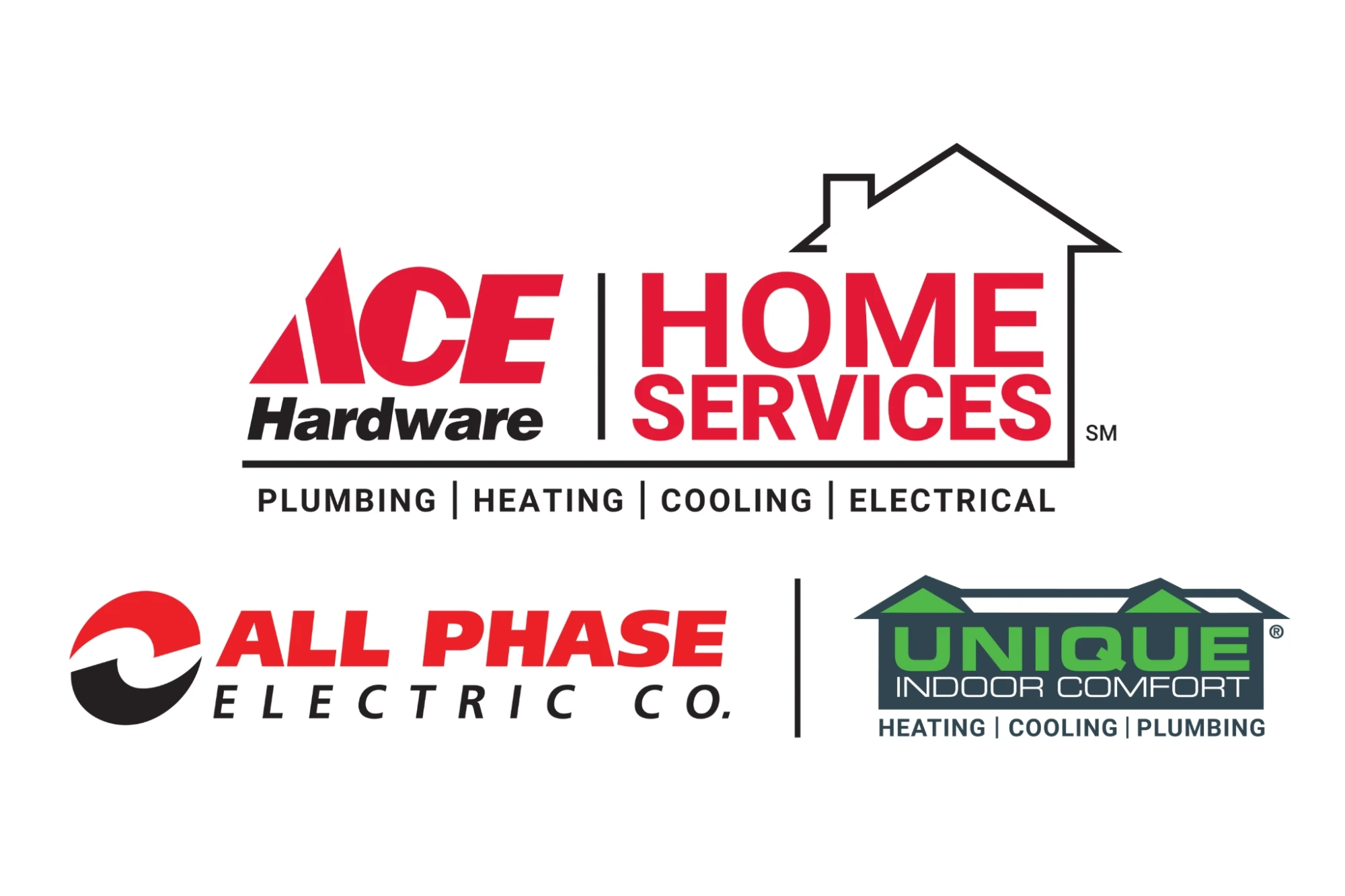Ace Home Services is a trusted partner All Phase and Unique Indoor Comfort Ace Home Services is a trusted partner All Phase and Unique Indoor Comfort