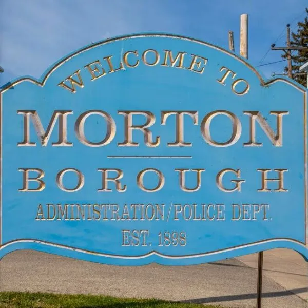 Welcome to Morton, PA sign Welcome to Morton, PA sign