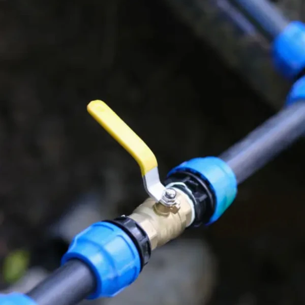 Plumbing water line valve installation Plumbing water line valve installation