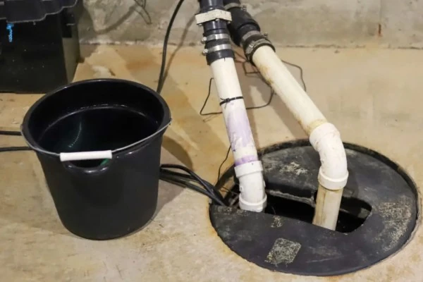 Sump pump and bucket