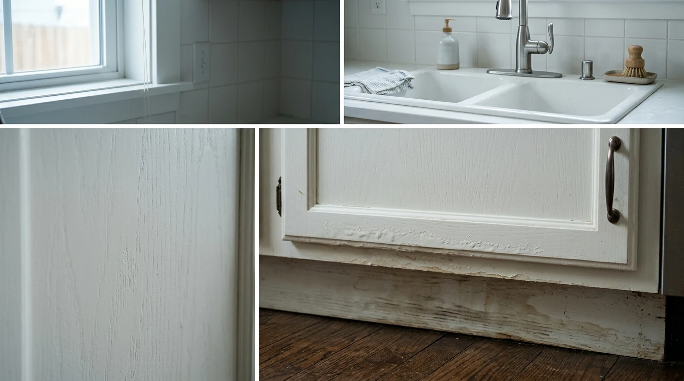 Image: Could Moisture Damage Painted Cabinets?