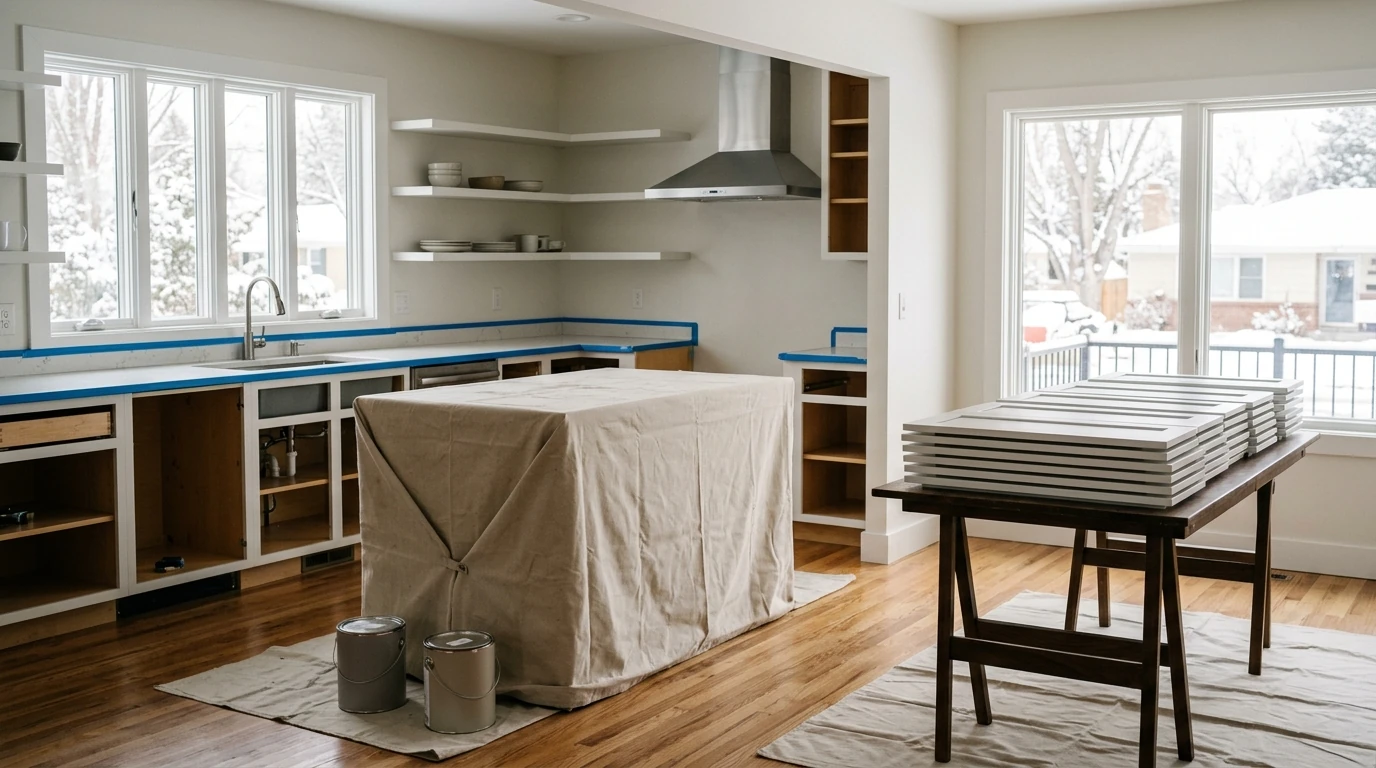 Image: How Long Does Cabinet Painting Take?