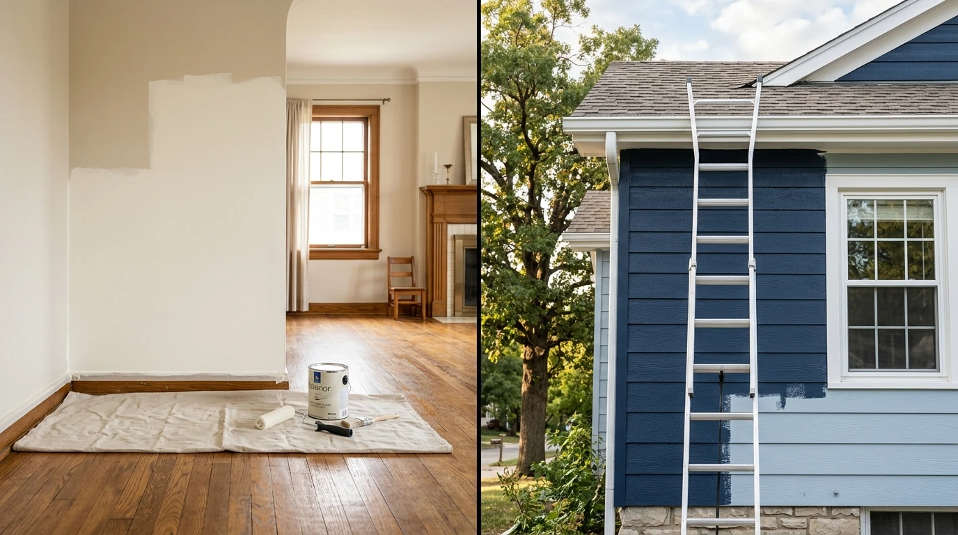 Image: What Is the Difference Between Interior and Exterior Painting?